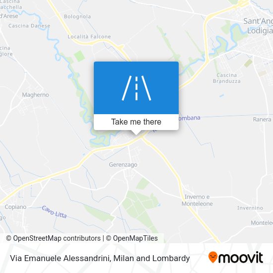 Via Emanuele Alessandrini map