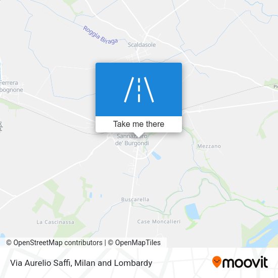Via Aurelio Saffi map