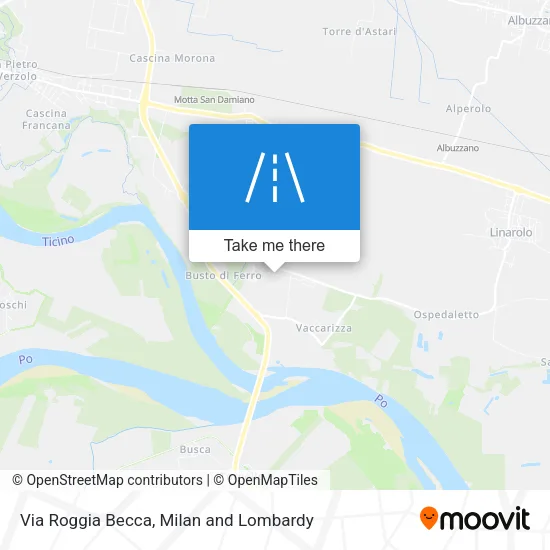Via Roggia Becca map