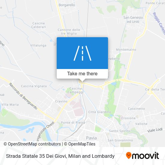 Strada Statale 35 Dei Giovi map