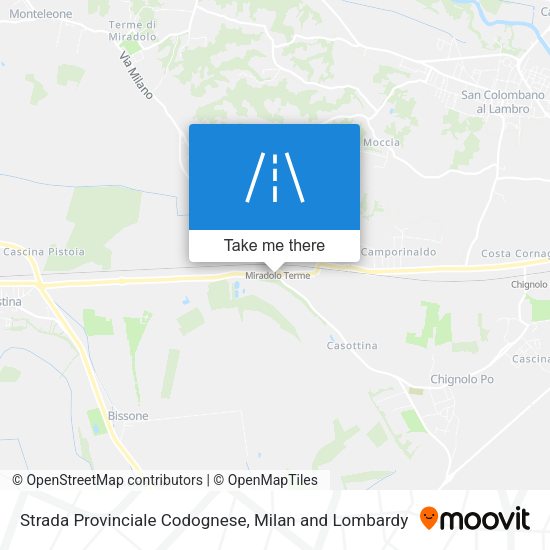 Strada Provinciale Codognese map