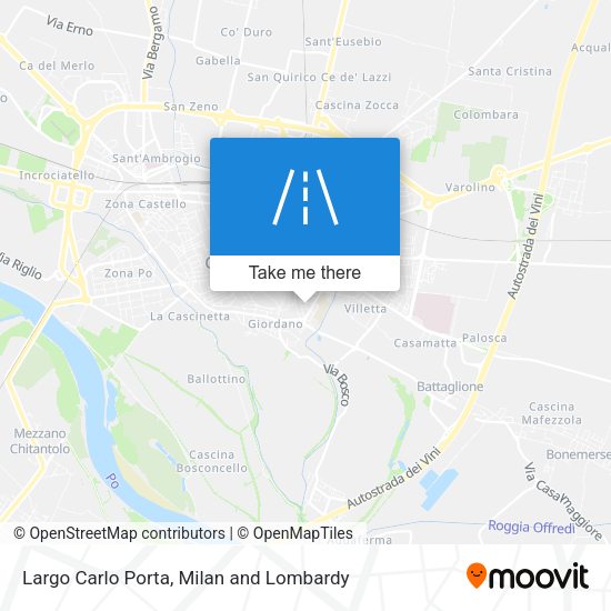 Largo Carlo Porta map