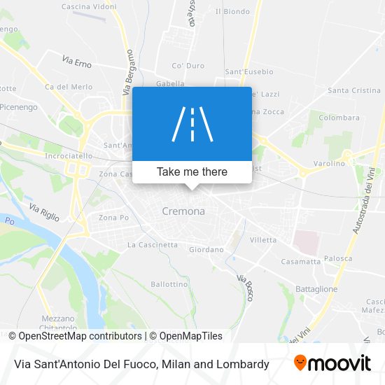 Via Sant'Antonio Del Fuoco map