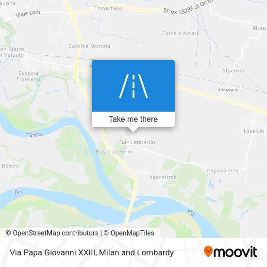 Via Papa Giovanni XXIII map