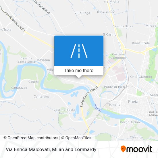 Via Enrica Malcovati map