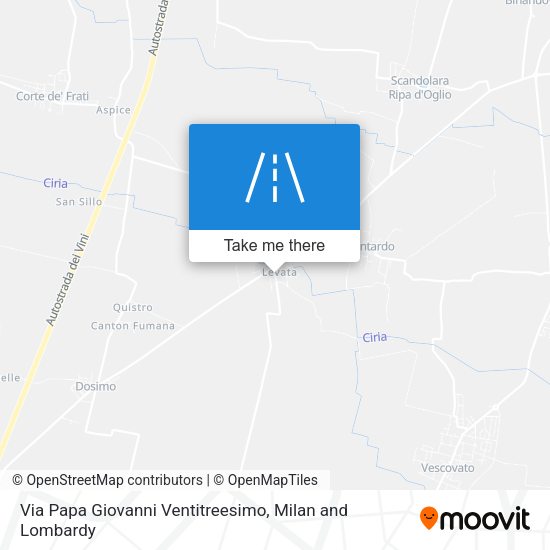 Via Papa Giovanni Ventitreesimo map