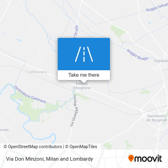 Via Don Minzoni map
