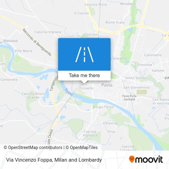 Via Vincenzo Foppa map