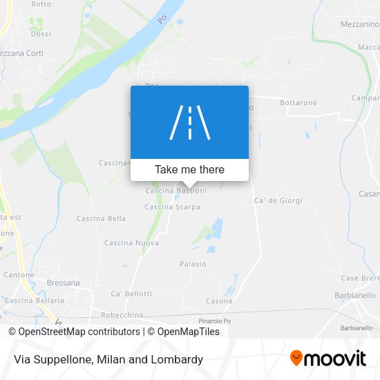 Via Suppellone map