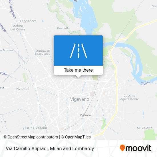 Via Camillo Alipradi map