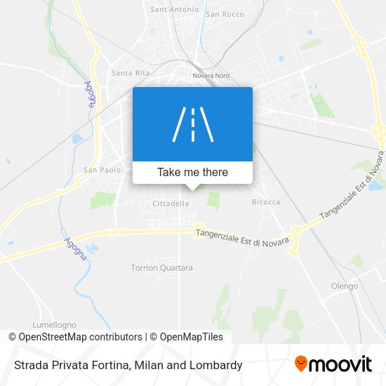 Strada Privata Fortina map