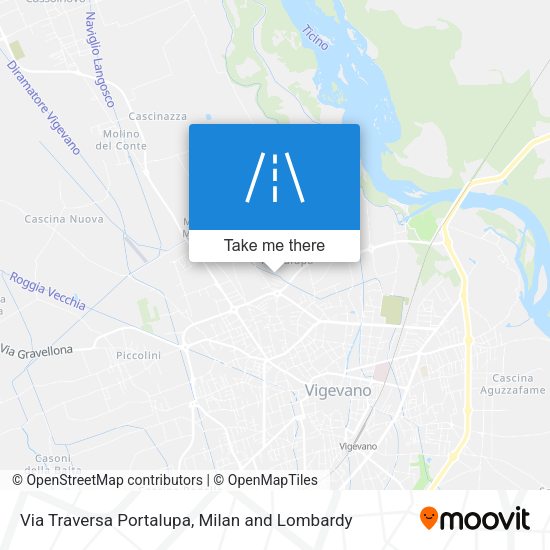Via Traversa Portalupa map