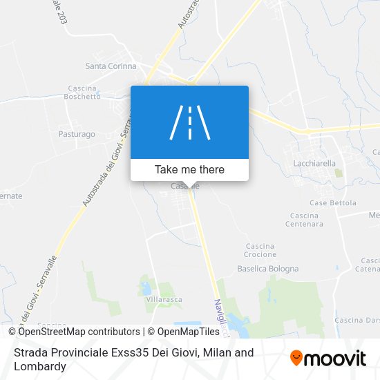 Strada Provinciale Exss35 Dei Giovi map
