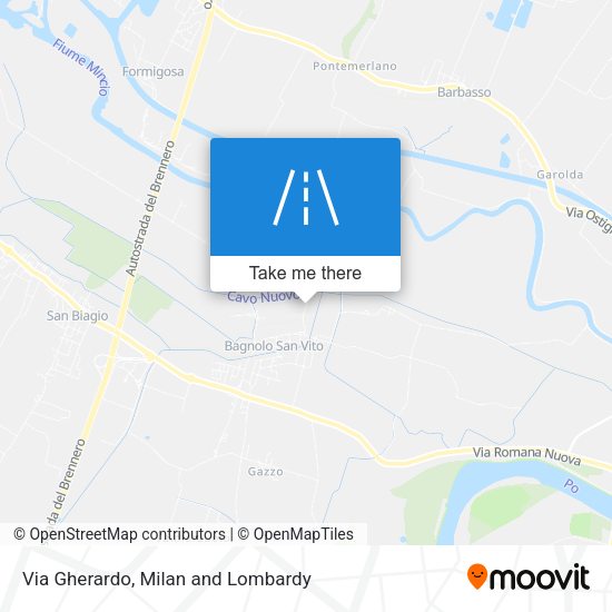 Via Gherardo map