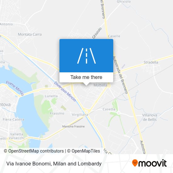 Via Ivanoe Bonomi map