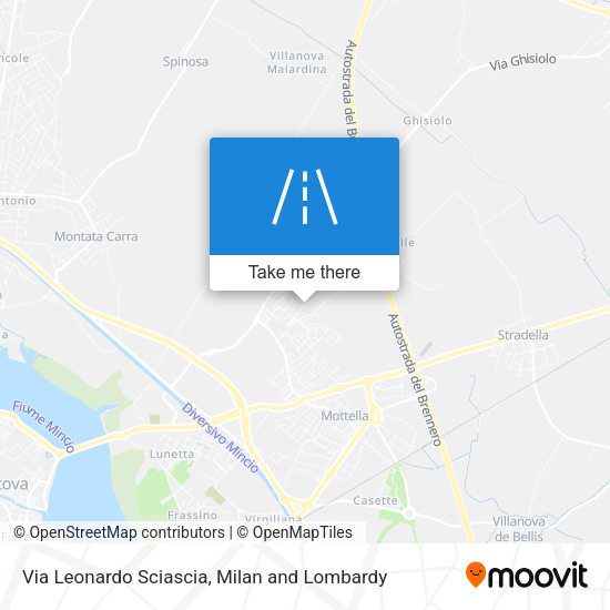Via Leonardo Sciascia map