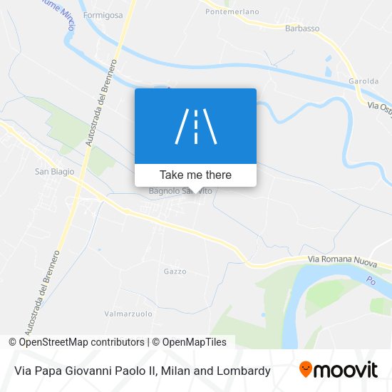 Via Papa Giovanni Paolo II map