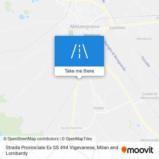 Strada Provinciale Ex SS 494 Vigevanese map