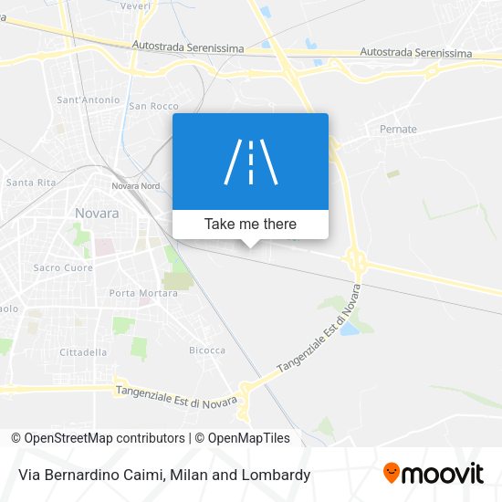 Via Bernardino Caimi map