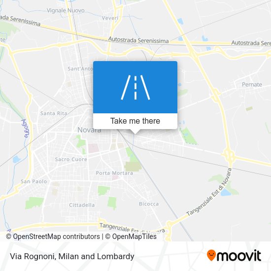 Via Rognoni map