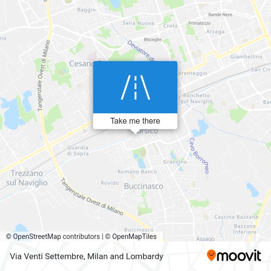 Via Venti Settembre map