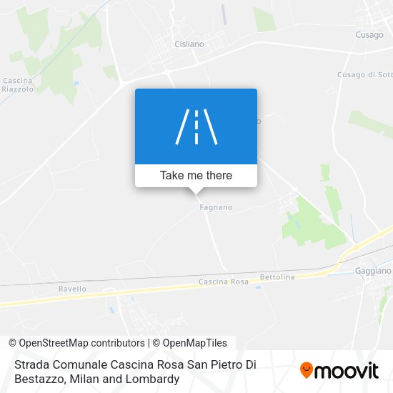 Strada Comunale Cascina Rosa San Pietro Di Bestazzo map