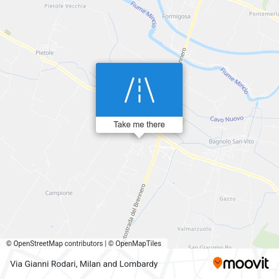 Via Gianni Rodari map