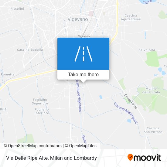 Via Delle Ripe Alte map