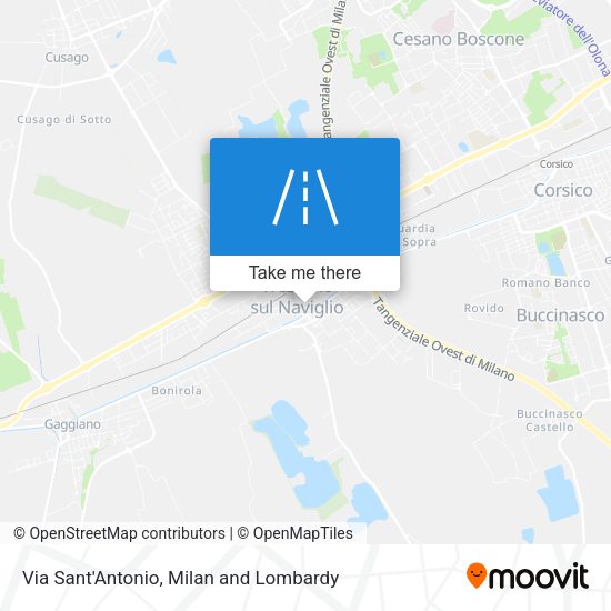 Via Sant'Antonio map