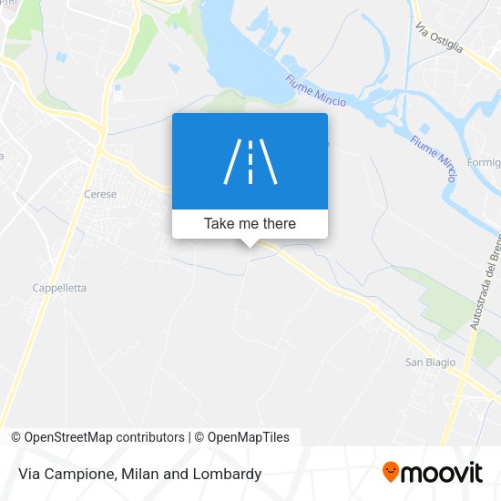 Via Campione map