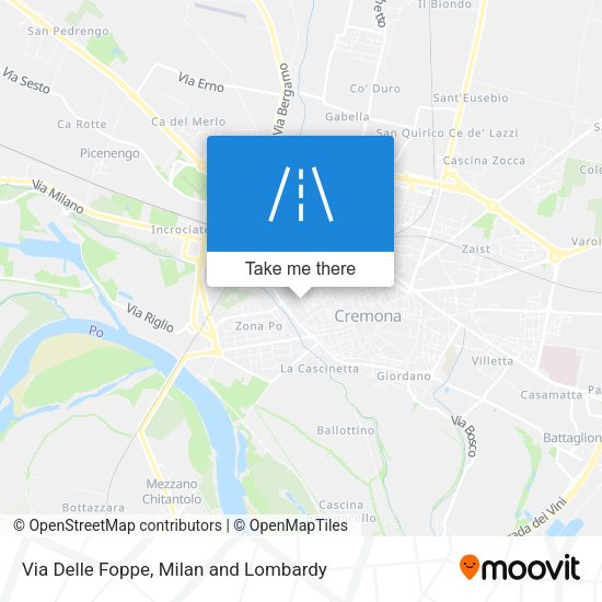 Via Delle Foppe map