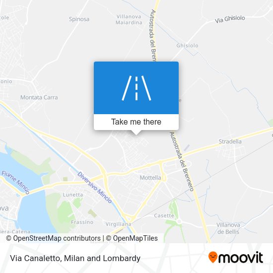 Via Canaletto map