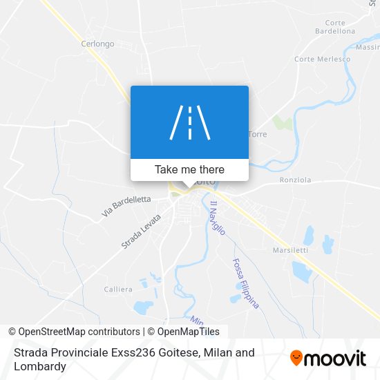 Strada Provinciale Exss236 Goitese map