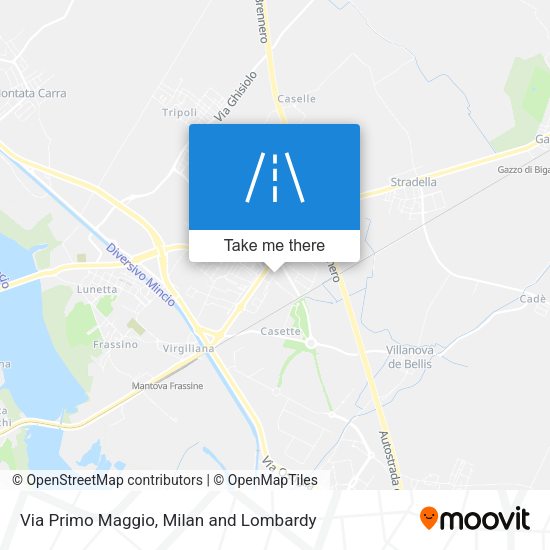 Via Primo Maggio map