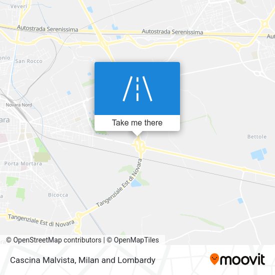 Cascina Malvista map