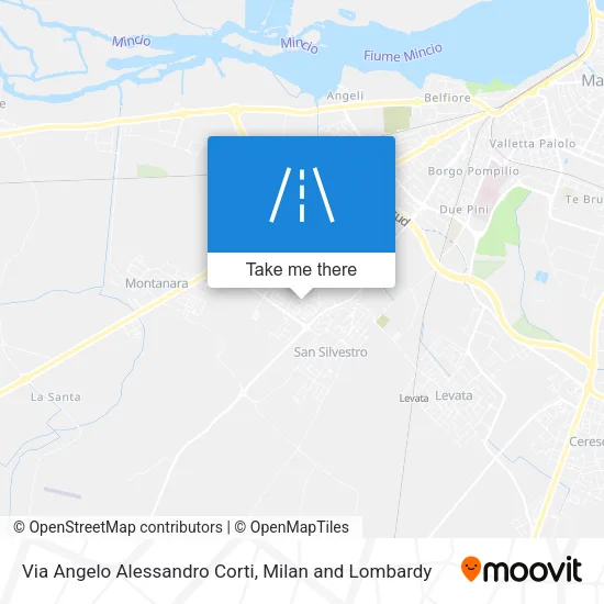Via Angelo Alessandro Corti map