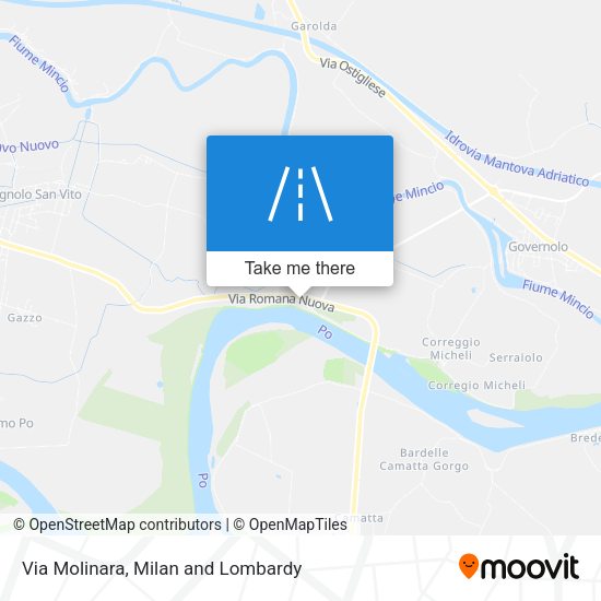 Via Molinara map