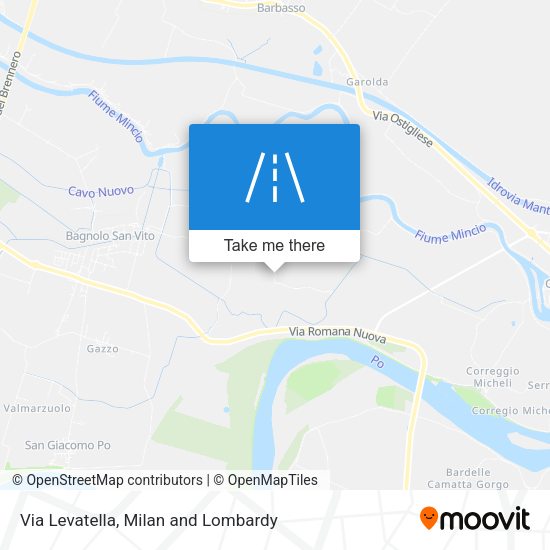 Via Levatella map