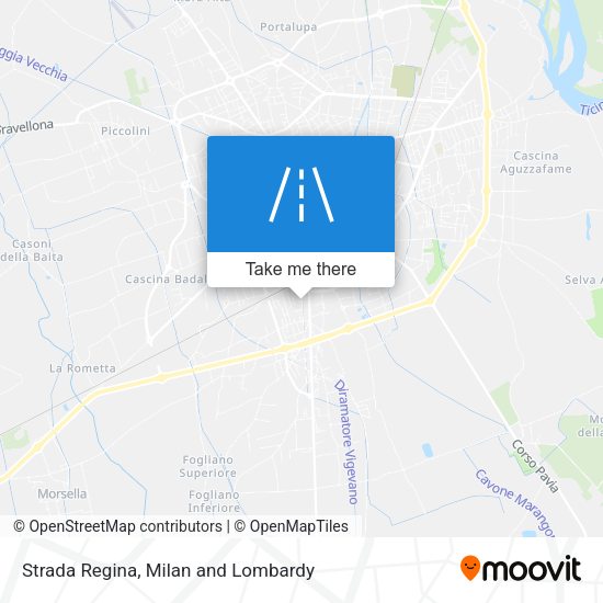 Strada Regina map