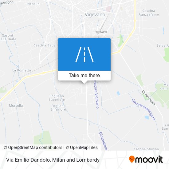 Via Emilio Dandolo map