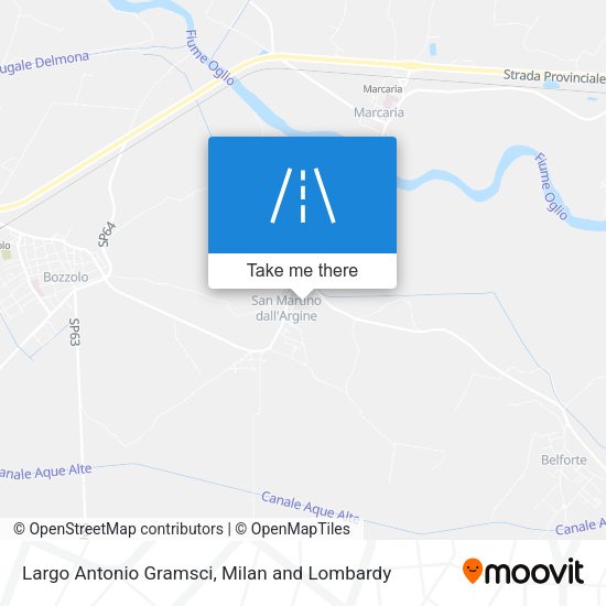 Largo Antonio Gramsci map