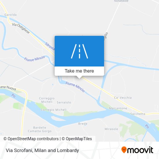 Via Scrofani map