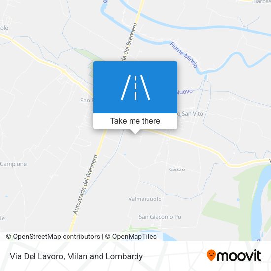 Via Del Lavoro map