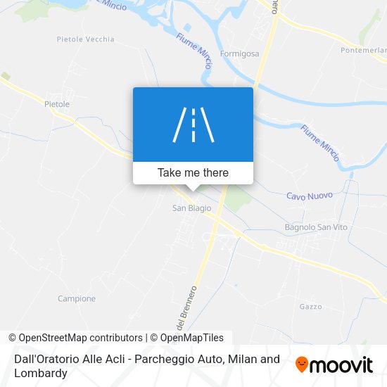 Dall'Oratorio Alle Acli - Parcheggio Auto map