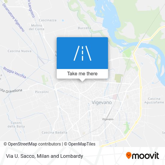 Via U. Sacco map