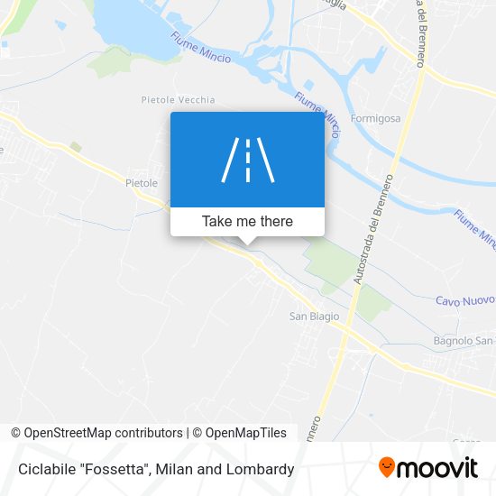 Ciclabile "Fossetta" map