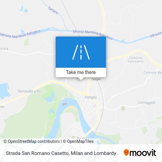 Strada San Romano Casetto map