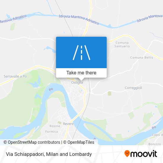 Via Schiappadori map