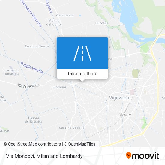 Via Mondovì map