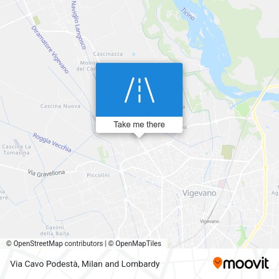 Via Cavo Podestà map